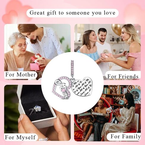 KEQ Me Charms for Pandora Bracelets S925 Silver Stocking Stuffers Gampad Controller YOGA Lucky Hamsa Hand Charm Beads Pendant Jewelry Christmas Gifts for Grandkids in Saudi Arabia