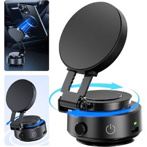 حامل هاتف مغناطيسي للسيارة قابل للدوران 360 درجة من Joyye، حامل هاتف بالشفط المغناطيسي، حامل هاتف سيارة مغناطيسي كهربائي، حامل هاتف محمول للسيارة مغناطيسي لهاتف iPhone Android وجميع الهواتف الذكية in Kuwait