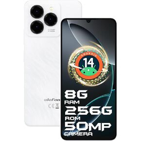 Ulefone Note 20 Pro Phone Android 14 Cell Phones Unlocked 128GB Smartphone Unlocked 6000mAh 6.75" HD+ 50MP Camera Dual SIM Unlocked Cell Phone