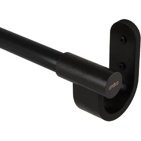 Umbra Bellwood Curtain Rod for Window Drapery, Adjustable Length, Set Includes Finials and Mounting Hardware, WhiteNatural