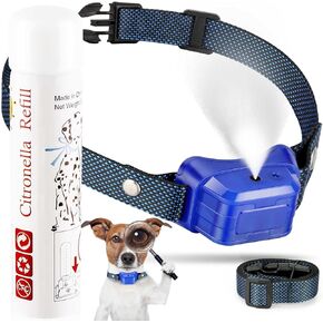 Citronella Bark Collar, Spray Bark Collar with 2 Adjustable Spray 2 Sensitivity Level, Rechargeable Citronella Dog Collar, Humane Anti Barking Collar, Spray Dog Collar for Small Medium Large Dogs