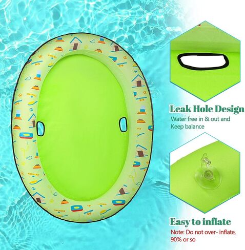عوامة سباحة للكلاب قابلة للنفخ، بساط عائم للسباحة مقاس 55 × 38 بوصة للكلاب الصغيرة والمتوسطة والكبيرة - يصل وزنها إلى 90 رطلاً in Kuwait