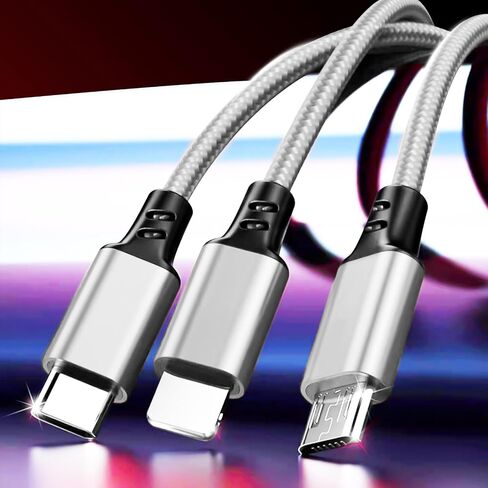 UCEC Micro USB Cable, Dual Micro USB Charging Cable USB to Micro USB Splitter Adapter Android Charger Cord Data Transfer for PS4 Fire Tablet Samsung Galaxy S7 Edge S6 S5 Note LG HTC Moto MP3, 2 Pack in Saudi Arabia