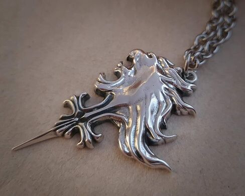 Stainless Steel Squall Leonhart VIII Sterling Silver Necklace Pendant Griever Fantasy RPG in Kuwait