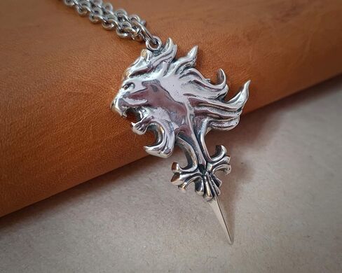 Stainless Steel Squall Leonhart VIII Sterling Silver Necklace Pendant Griever Fantasy RPG in Kuwait