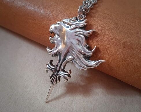 Stainless Steel Squall Leonhart VIII Sterling Silver Necklace Pendant Griever Fantasy RPG in Kuwait