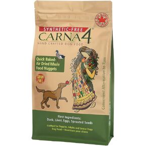 Carna4 Hand Crafted Dog Food, 3-Pound, Duck