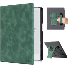 CoBak Case for Remarkable 2 Paper Tablet with Two Viewing Angles- Lightweight and Hard Back Shell Protective Book Folio Cover with Built-in Pen Holder - for 10.3" 2020 Released (with Stand Black)