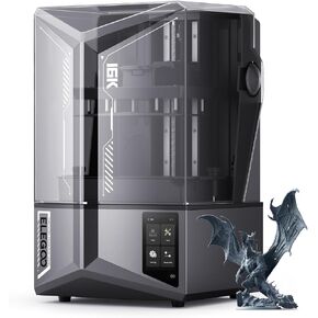 ELEGOO Saturn 4 Ultra 12K Resin 3D Printer, with Smart Automatic Leveling, 10-Inch 12K Monochrome LCD, 150mm/h Faster Printing Speed,8.62x4.84x8.66 Inch Printing Size