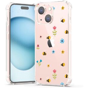 YESPURE لهاتف iPhone 13، حافظة iPhone 13، تصميم نمط عيد الميلاد اللطيف، تصميم شفاف ناعم من مادة TPU المضادة للأصفر، غطاء واقٍ مقاوم للصدمات للأولاد والبنات والنساء - رجل خبز الزنجبيل in Kuwait