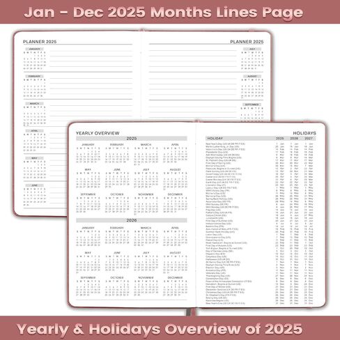 دفتر مواعيد ومخطط 2025 - يناير 2025 - ديسمبر 2025، مخطط يومي لكل ساعة 2025، 5.75 بوصة × 8.25 بوصة، فاصل زمني 60 دقيقة، غطاء جلدي ناعم صناعي، ورق ممتاز، مخطط 2025 مع حامل قلم، جيب داخلي in Saudi Arabia