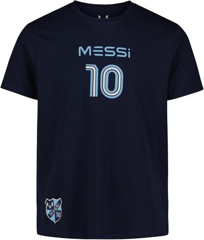 تي شيرت رجالي بأكمام قصيرة من Messi Lifestyle، تي شيرت برسومات بمقاس قياسي، نسيج جيرسي قطني in Saudi Arabia