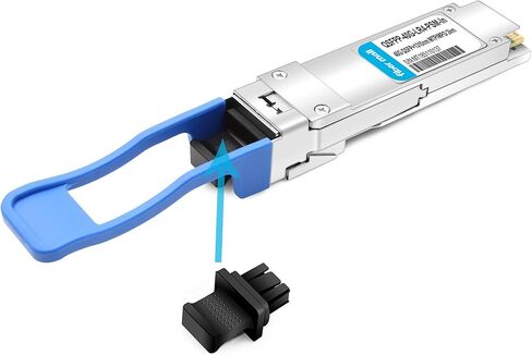 غطاء غطاء غبار SFP، مناسب لـ Simplex SC BIDI، غطاء منفذ وحدة بصرية SFP SC، سيليكون أسود 50/عبوة in Kuwait