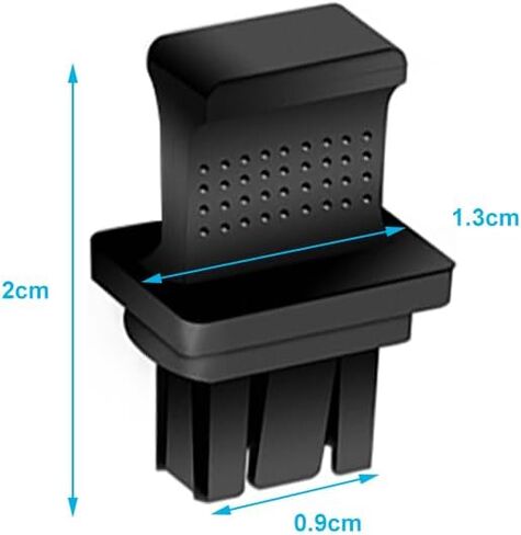 غطاء غطاء غبار SFP، مناسب لـ Simplex SC BIDI، غطاء منفذ وحدة بصرية SFP SC، سيليكون أسود 50/عبوة in Kuwait