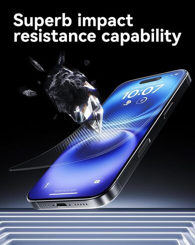 واقي شاشة NIMASO لهاتف iPhone 16 Pro Max، 3 عبوات من أفلام الزجاج المقسى، إزالة الغبار سهلة التركيب، إطار دليل مقاوم للصدمات ومضاد لبصمات الأصابع متوافق مع iPhone 16 Pro Max (6.9 بوصة) in Saudi Arabia