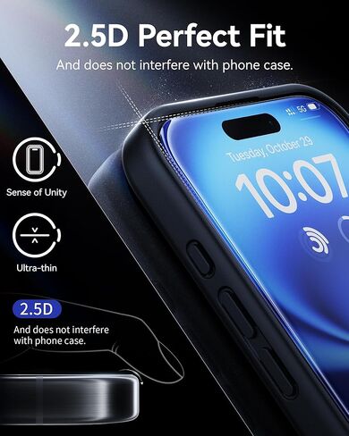واقي شاشة NIMASO لهاتف iPhone 16 Pro Max، 3 عبوات من أفلام الزجاج المقسى، إزالة الغبار سهلة التركيب، إطار دليل مقاوم للصدمات ومضاد لبصمات الأصابع متوافق مع iPhone 16 Pro Max (6.9 بوصة) in Saudi Arabia