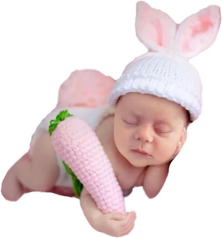 Newborn Baby Photography Bodysuits Outfits Boy Girl Infant Photo Crochet Romper Knitted Outfit in Kuwait