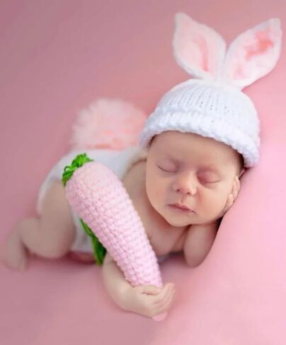 Newborn Baby Photography Bodysuits Outfits Boy Girl Infant Photo Crochet Romper Knitted Outfit in Kuwait