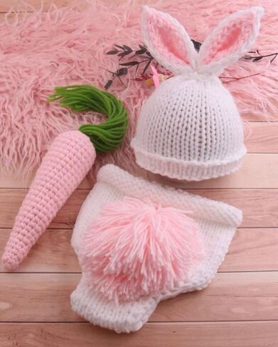 Newborn Baby Photography Bodysuits Outfits Boy Girl Infant Photo Crochet Romper Knitted Outfit in Kuwait