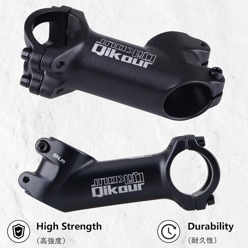 JEELAD Bike Stem 25.4/31.8 45mm Mountain Bike Bicycle Stem Short Handlebar Stem Riser for Most Bicycle, Road Bike, MTB, BMX, Cycling (Blue(45mm)-28.6 to 31.8mm) in Saudi Arabia