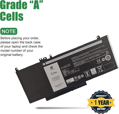 RCVVT Laptop Battery Replacement for Dell Precision 7670 7680 7770 7780 Series Notebook T6PFX 451-BCYH 0X26RT X26RT 0NWDC0 NWDC0 Black 11.55V 83Wh 6827mAh in Saudi Arabia