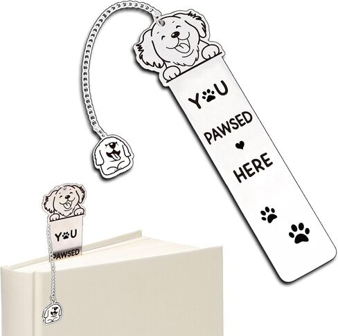 Dog Lovers Gifts, Funny Dog Bookmarks Gifts for Women, Dog Mom Gifts for Reading Women,Cute Book Marks for Bookworm Bookish Nerd Best Friend in Saudi Arabia