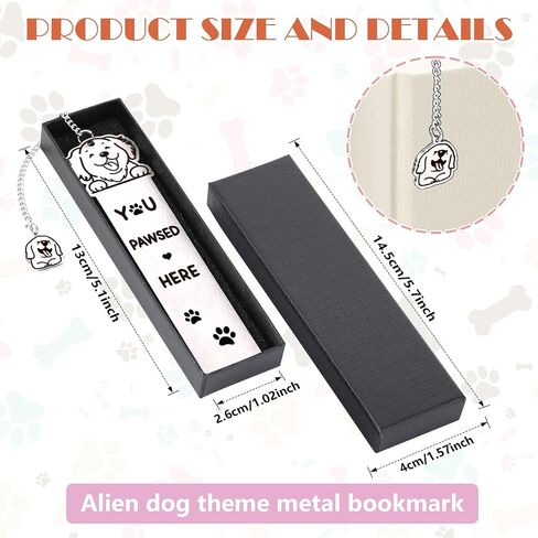 Dog Lovers Gifts, Funny Dog Bookmarks Gifts for Women, Dog Mom Gifts for Reading Women,Cute Book Marks for Bookworm Bookish Nerd Best Friend in Saudi Arabia