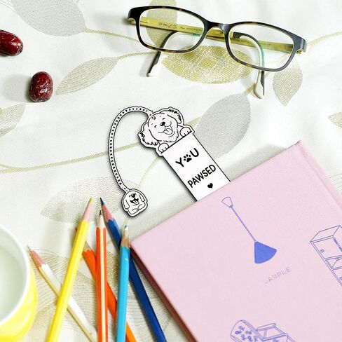 Dog Lovers Gifts, Funny Dog Bookmarks Gifts for Women, Dog Mom Gifts for Reading Women,Cute Book Marks for Bookworm Bookish Nerd Best Friend in Saudi Arabia