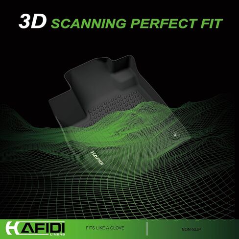 HAFIDI® Floor Mats & Cargo Liner Set Fit for 2021-2024 2025 Hyundai Elantra Hybrid All Weather Protection TPE Anti-Slip Car Full Set Floor Liners Custom Accessories - Black in Kuwait