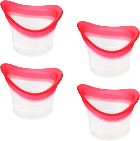 4Pcs Eye Wash Cup Eye Wash Bath Kit Silicone Eye Cleaning Cup for Eye Rinse Portable Eye Care Tool Eye Cleaner with Storage Container for Quick Relief Tired Eyes Cleaning Eye Dust, Makeup Irritants in Saudi Arabia