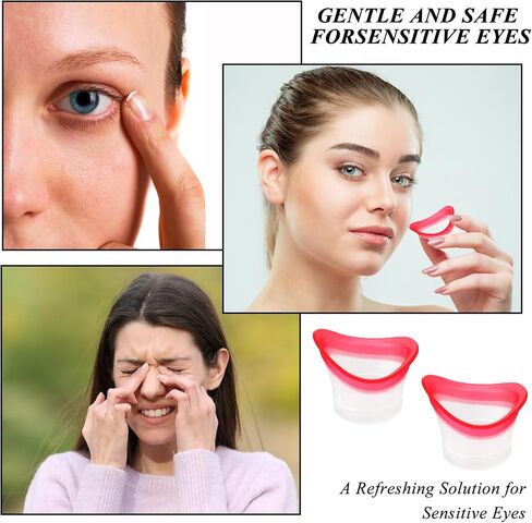 4Pcs Eye Wash Cup Eye Wash Bath Kit Silicone Eye Cleaning Cup for Eye Rinse Portable Eye Care Tool Eye Cleaner with Storage Container for Quick Relief Tired Eyes Cleaning Eye Dust, Makeup Irritants in Saudi Arabia