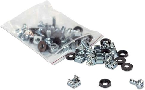 Intellinet M6 Cage Nut Set, 50-Pack, Screws and Washers in Saudi Arabia