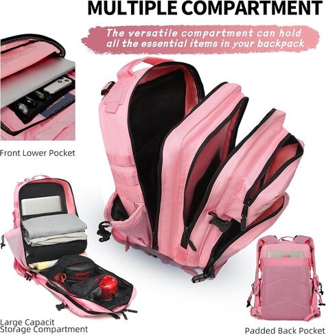 35L Military Tactical Backpack with Molle System for Women Men Assault Pack Daypacks for Gym Outdoor Backpacks (Neopard) in Saudi Arabia
