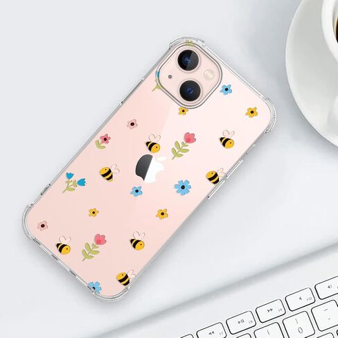 YESPURE لهاتف iPhone 13، حافظة iPhone 13، تصميم نمط عيد الميلاد اللطيف، تصميم شفاف ناعم من مادة TPU المضادة للأصفر، غطاء واقٍ مقاوم للصدمات للأولاد والبنات والنساء - رجل خبز الزنجبيل in Kuwait