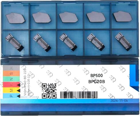 GTN-3 (SP300) CNC Grooving Carbide Inserts Steel Fit for SPB326/332 Lathe Grooving Metal Lathe Cutting Tools, 10pcs in Kuwait