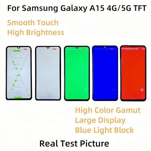 Galaxy A15 5G Screen Replacement for Samsung A15 LCD Touch Digitizer Screen with Frame Toolkits SM-A156U SM-A156P SM-A156W A156M 6.5"(No Fingerprint) in Kuwait