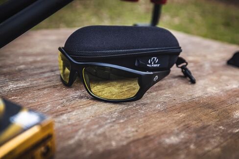 Walker's IKON Vector Full Frame Shooting Glasses | Impact-Resistant Non-Slip Frame Hunting Shooting Eyesight Protection Glasses, Microfiber Lens Cloth & Carry Case Included in Saudi Arabia