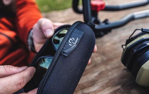 Walker's IKON Vector Full Frame Shooting Glasses | Impact-Resistant Non-Slip Frame Hunting Shooting Eyesight Protection Glasses, Microfiber Lens Cloth & Carry Case Included in Saudi Arabia