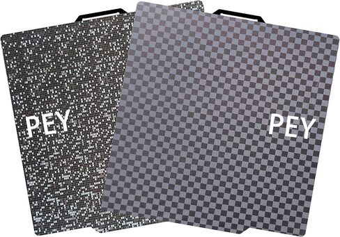 لوحة بناء لمختبر Bambu Lab P1S/X1C/X1/X1E/P1P/A1: TinytreesSmooth PEI H1H Carbon PET PEO PEY ملاءة سرير P1S لوحة بناء لهواة الطباعة ثلاثية الأبعاد، 257 × 257 مم (أسود ناعم PEI + PEI أسود مزخرف) in Kuwait