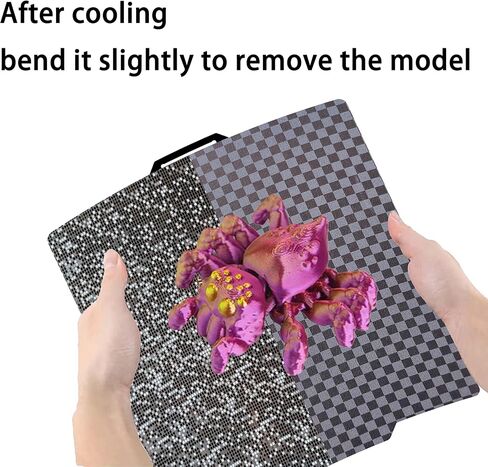 لوحة بناء لمختبر Bambu Lab P1S/X1C/X1/X1E/P1P/A1: TinytreesSmooth PEI H1H Carbon PET PEO PEY ملاءة سرير P1S لوحة بناء لهواة الطباعة ثلاثية الأبعاد، 257 × 257 مم (أسود ناعم PEI + PEI أسود مزخرف) in Kuwait