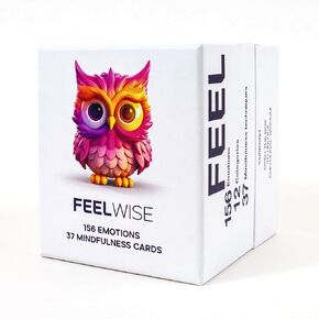 FeelWise Card Deck - Master Your Emotions with Micro-Mindfulness - Empower Emotional Wellbeing - 60 Technique Cards for Emotional Intelligence - Enhance Resilience and Thrive