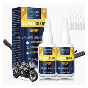 Rubber Glue,100g Super Glue for Rubber, RC Tires, Seals, Gaskets, Shoe Soles, Hose, Rubber Adhesive Heavy Duty, Waterproof, Motorcycle Handlebar Grip Glue for Automotive Parts, Bike Tires
