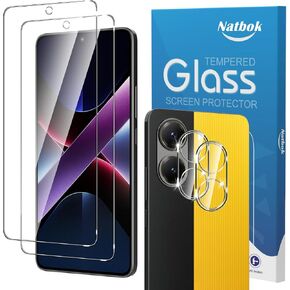 2+2 Pack for Samsung Galaxy S24 FE Screen Protector with Camera Lens Protector,Full Coverage 9H Tempered Glass Film,HD Clear Scratch Resistant,Bubble-Free for Galaxy S24 FE Screen Protector