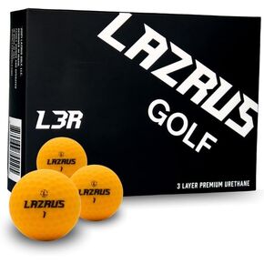كرات جولف يوريتان فاخرة من LAZRUS GOLF 2024 - مسافة طويلة، تحكم أخضر معزز، أداء ودقة، أصفر عالي الوضوح، للرجال والنساء، ملحقات الجولف in Kuwait