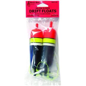 Beau Mac SDF3/8 Drift Floats EVA 3/8oz 2pk, Multicolor