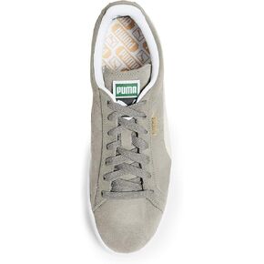 Puma Suede Classic XXI Mens Shoes Size 12, Color: Steel Gray/Pure White/Grey