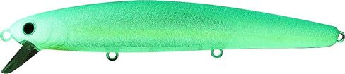 LUCKY CRAFT FlashMinnow 110SP, Fishing Jerkbait Side by Side Action Lure, Halibut Striper Calico Bass White Seabass Perfect Wobbling Surf Fishing (647 Super Glow Pearl Squid) in Saudi Arabia