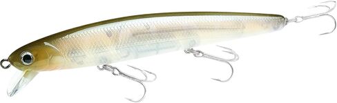 LUCKY CRAFT FlashMinnow 110SP، صيد السمك Jerkbait جنبًا إلى جنب، طُعم العمل، سمك الهلبوت ستريبر كاليكو باس الأبيض القاروص المثالي المتذبذب لصيد الأمواج (647 حبار لؤلؤي متوهج للغاية) in Kuwait