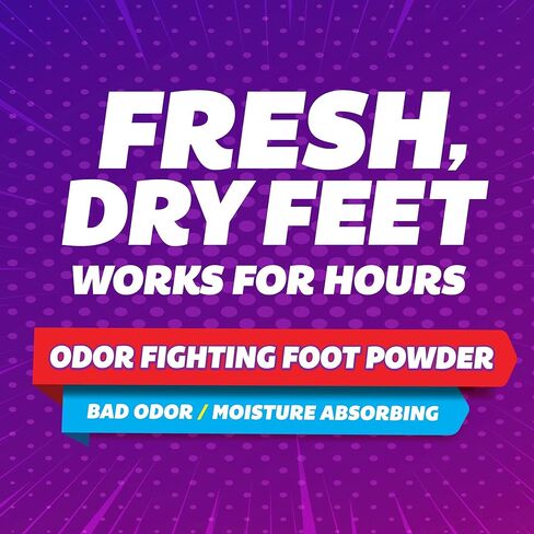 Silka Foot Powder & Shoe Deodorizer: Odor-Fighting with Corn Starch, Talc, Cooling Beads, Absorbs Sweat & Moisture for Lasting Freshness - 6 Oz (Pack of 2) in Saudi Arabia