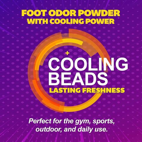 Silka Foot Powder & Shoe Deodorizer: Odor-Fighting with Corn Starch, Talc, Cooling Beads, Absorbs Sweat & Moisture for Lasting Freshness - 6 Oz (Pack of 2) in Saudi Arabia